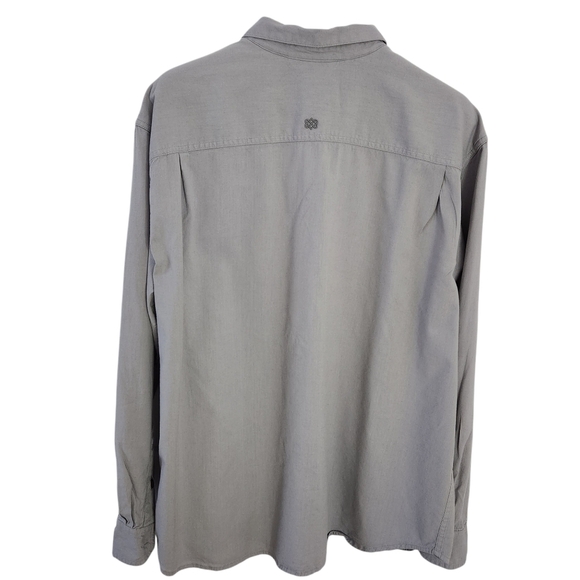 SHERPA ADVENTURE GEAR grey button down shirt XXL natural fiber casual outdoor - Picture 3 of 11